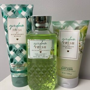 Bath and Body Works Gingham Fresh set